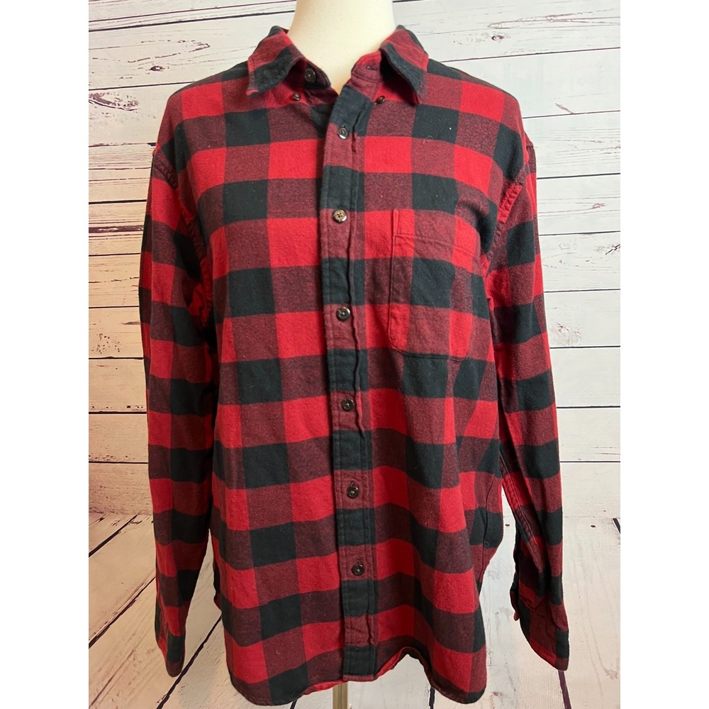 Abercrombie and Fitch‎ buffalo plaid shirt Flannel XL Extra Large Christmas Mens